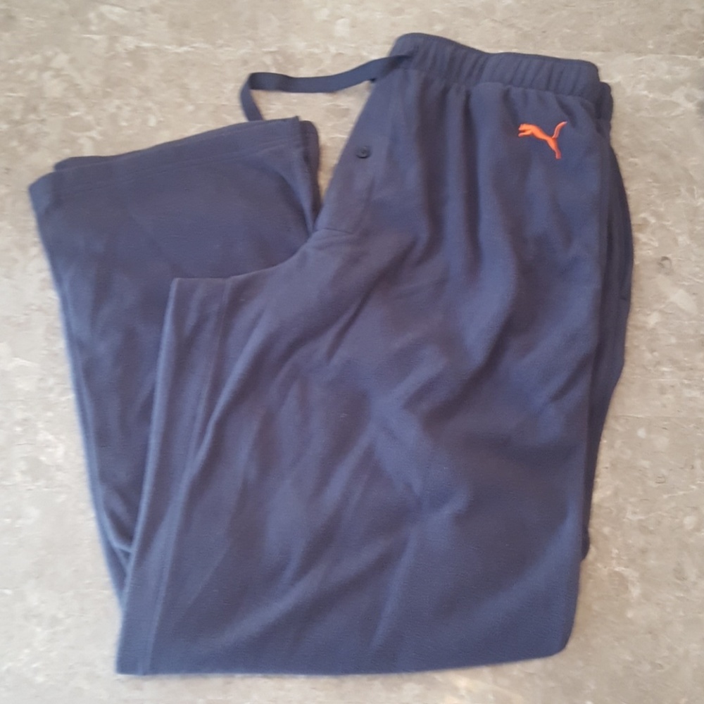 Men's Dark Grey fleece PUMA pants